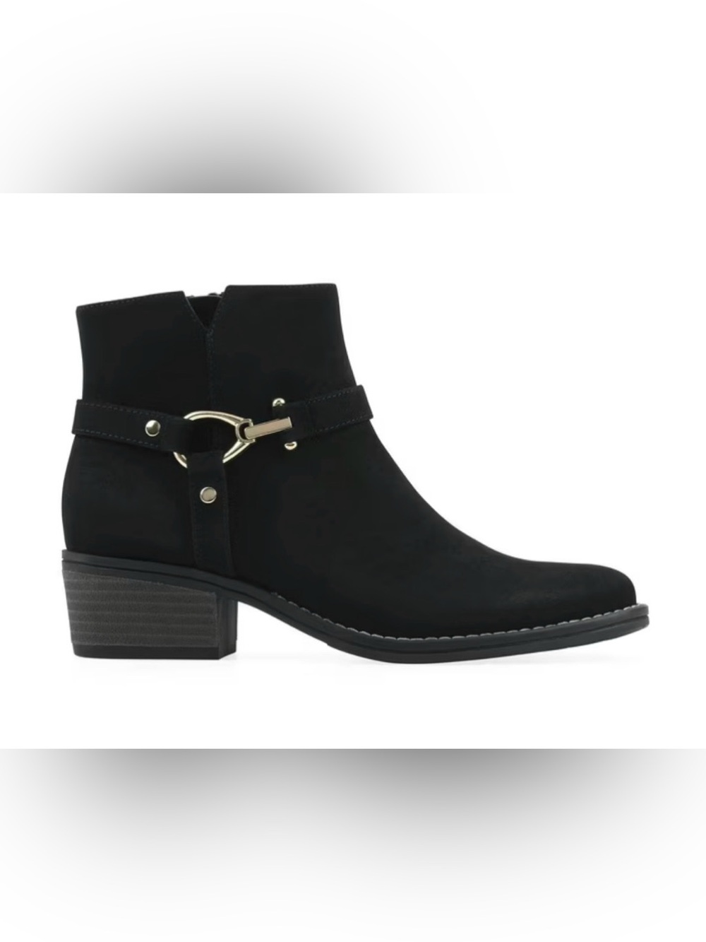 White Mountain Women's Black Ankle Boot, Size 9 - Brand New